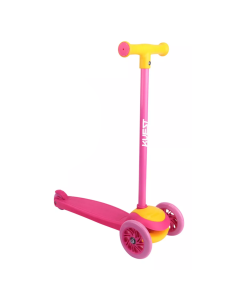 Monopatin infantil KUEST con luces LED Rosa
