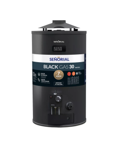Termotanque multigas SEÑORIAL Black 30L